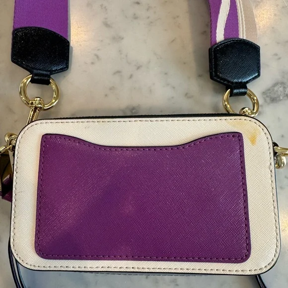 Marc Jacobs Snapshot Camera Bag Authentic white/gray/purple/cream